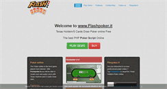 Desktop Screenshot of flashpoker.it